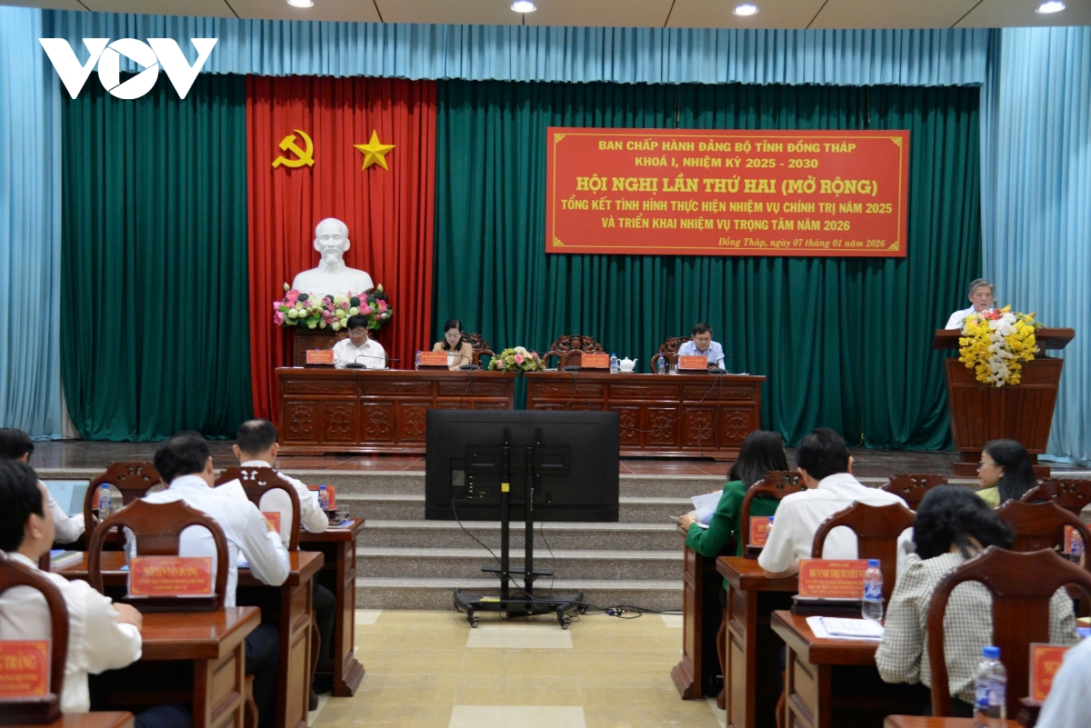 Đồng Tháp phấn đấu năm 2026 đạt tốc độ tăng trưởng GRDP từ 8 - 8,5%